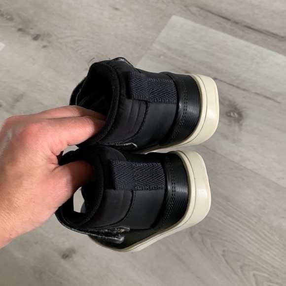 Lacoste Explorateur Classic High Top Black Leather Lace Up Sneakers Shoes sz 12‎ - Picture 5 of 10